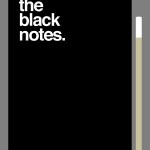 black notes con matita