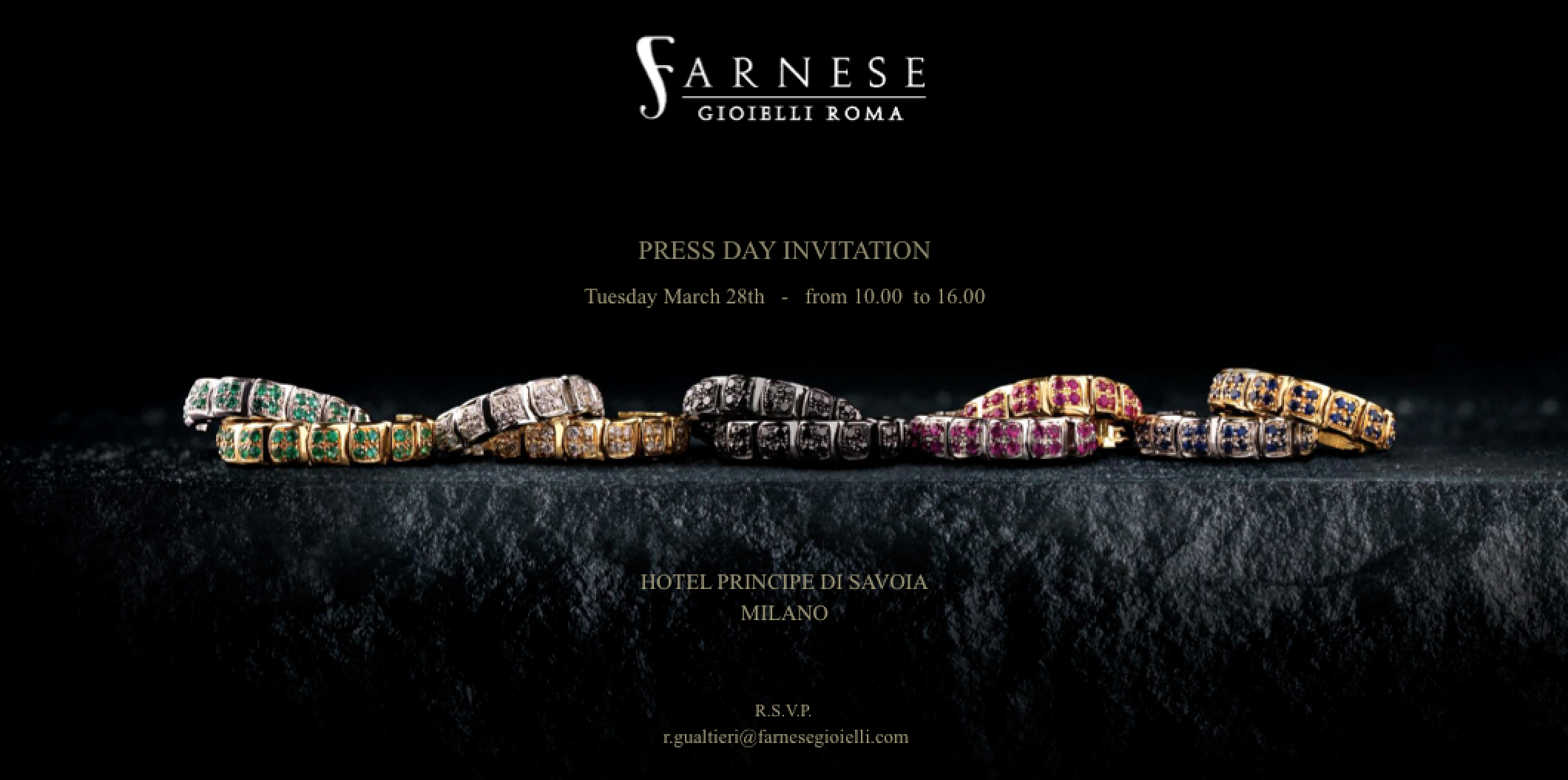 FARNESE PRESS DAY INVITATION